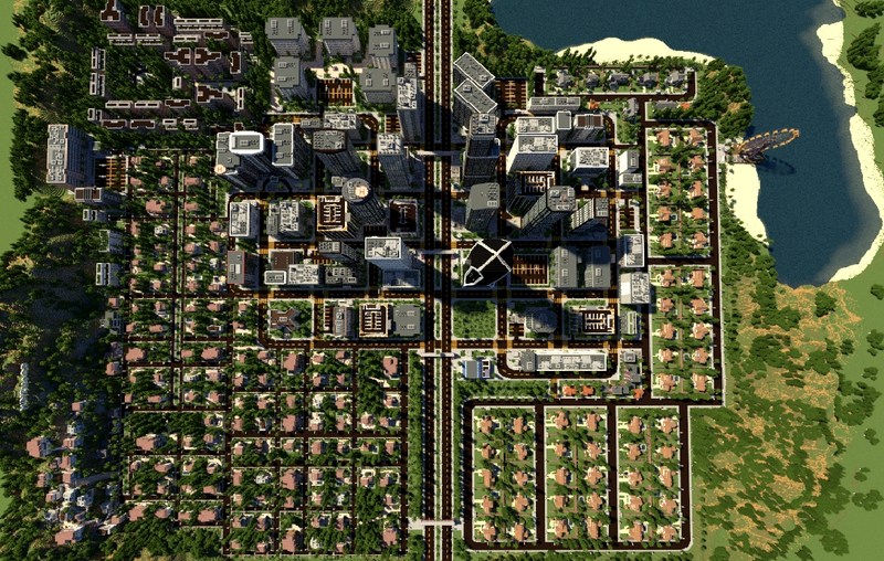 Illustration for article titled It's Fun To Explore the Minecraft Version of Los Angeles